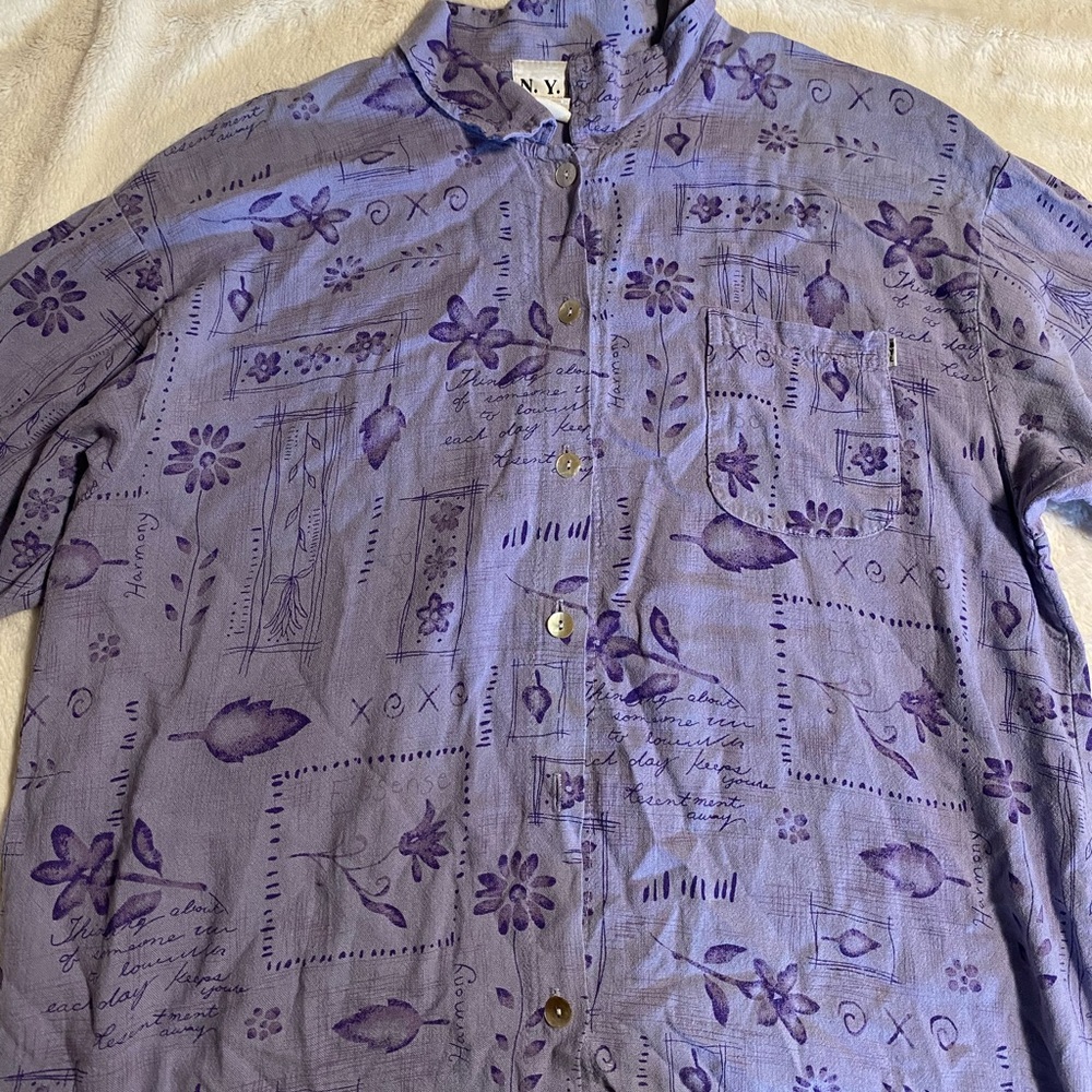 Vintage New York Laundry Floral Blouse